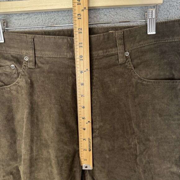 S Orvis Pants Men's 36x33 Brown Chino Corduroy Straight Classic Stretch 5 Pocket - Picture 6 of 11